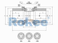 RLQU High Performance Disc Couplings,RLQU Improved Flange Quick Installation Diaphragm Coupling