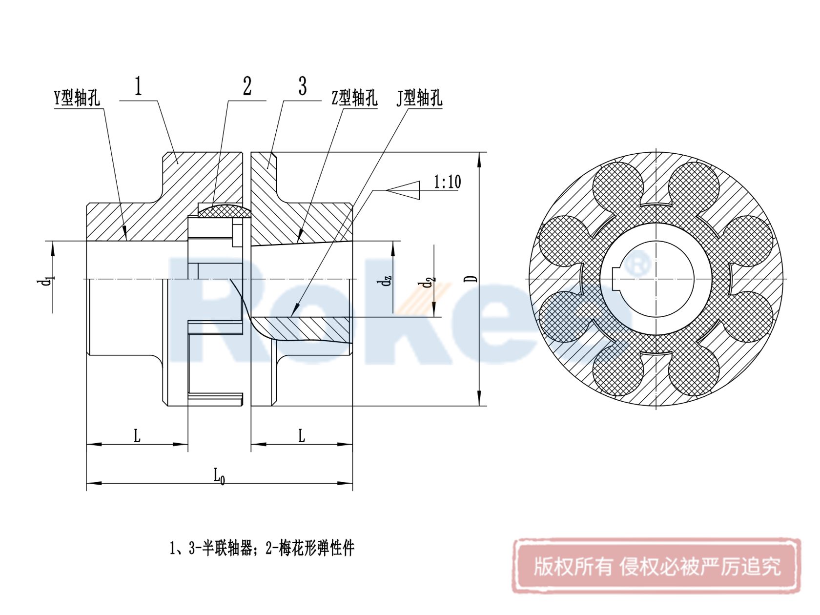 北票LM联轴器-LM(ML)型梅花弹性联轴器